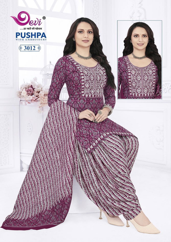 Pushpa Vol 3 By Devi Cottton Printed Readymade Dress Wholesale Shop In Surat
